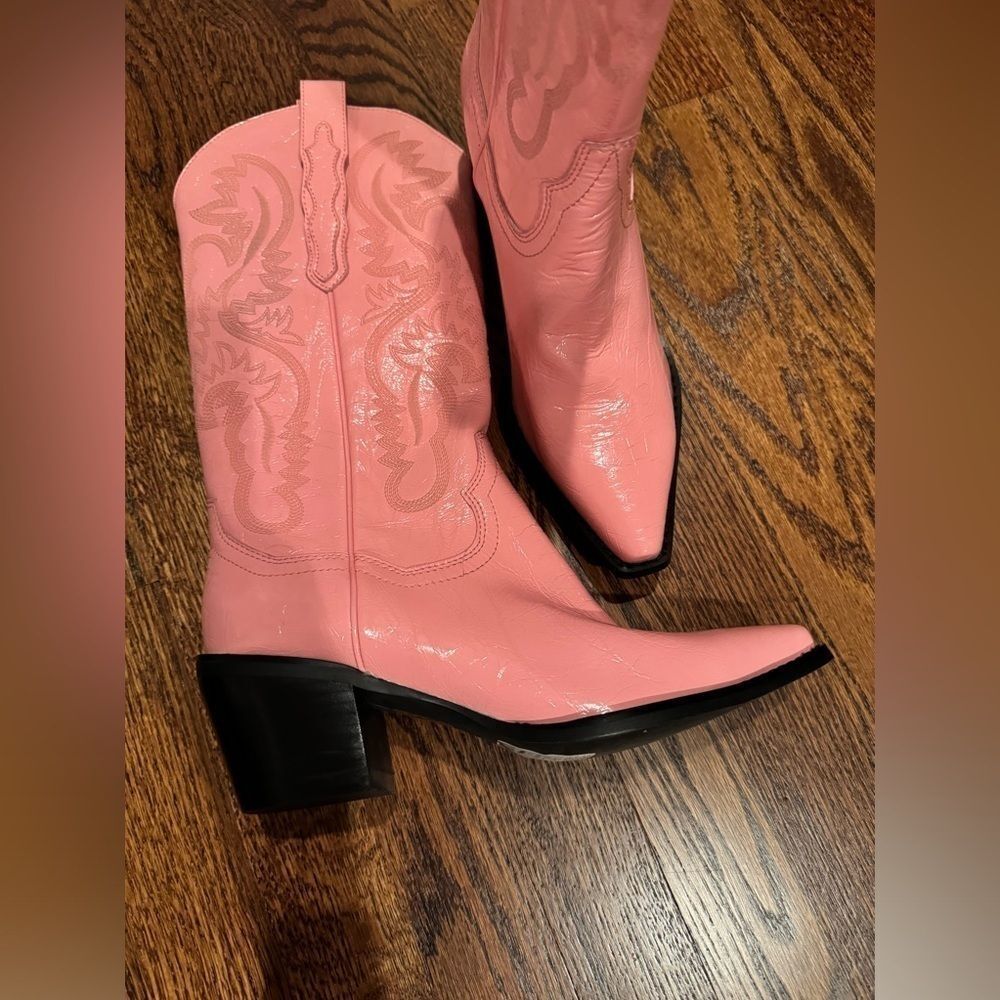 Free People Jeffrey Campbell Dagget Western Boots Soft Pink Free People size 7.5 - Picture 2 of 7